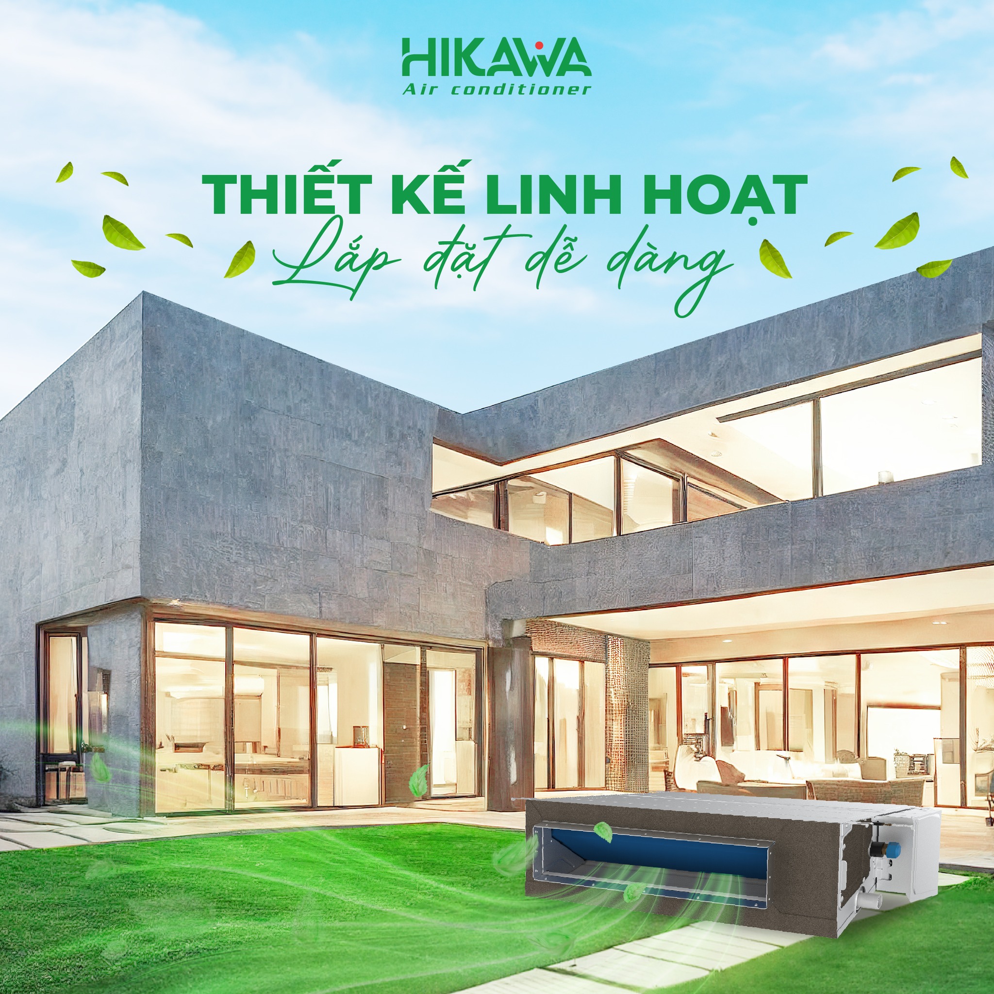 Điều hoà âm trần nối ống gió